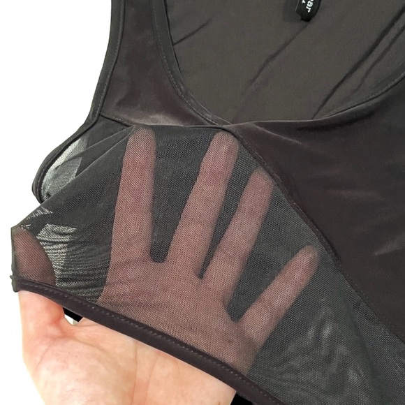 Style Society Mesh Cutout Dress Black Stretchy Small Cocktail Club Sexy Party - Picture 7 of 10